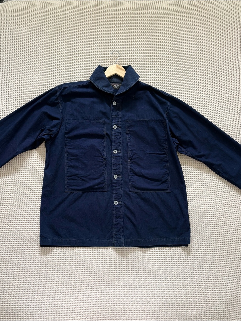 Ralph Lauren Double RL Men’s Navy Button-Front Shirt Jacket